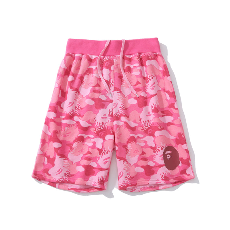 BAPE Shorts Camo Blue Red Pants HDCP8711