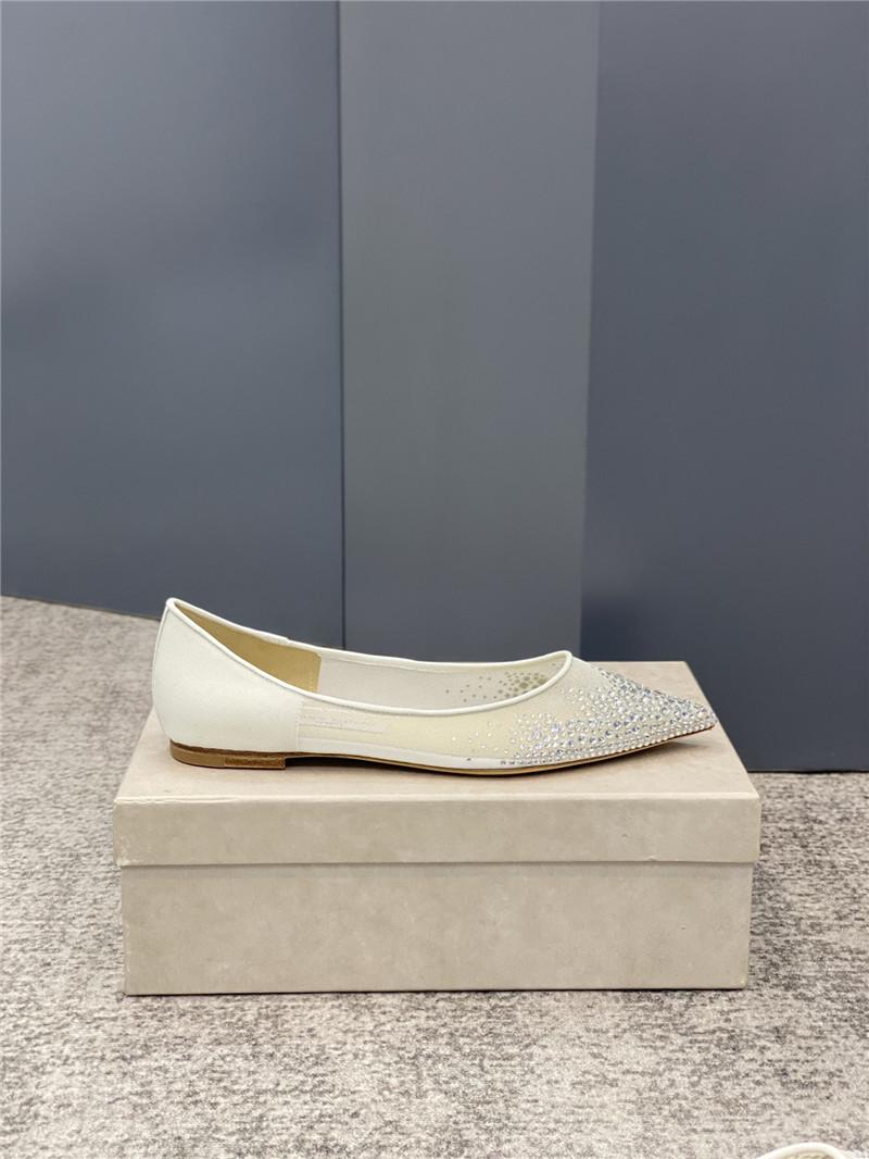 J1m*y Ch00 jc mesh hot D1am0nd high-heeled shoes