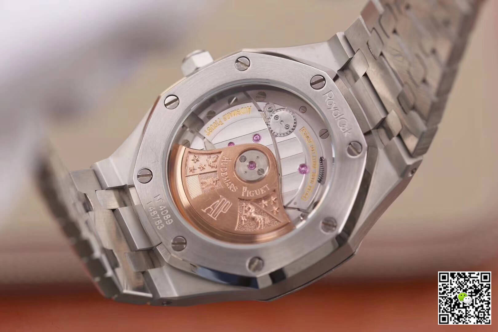 Replica Audemars P1g*et Royal Oak 15454BC.GG.1259BC.01 1:1 Best Edition JH Factory Rhodium Dial