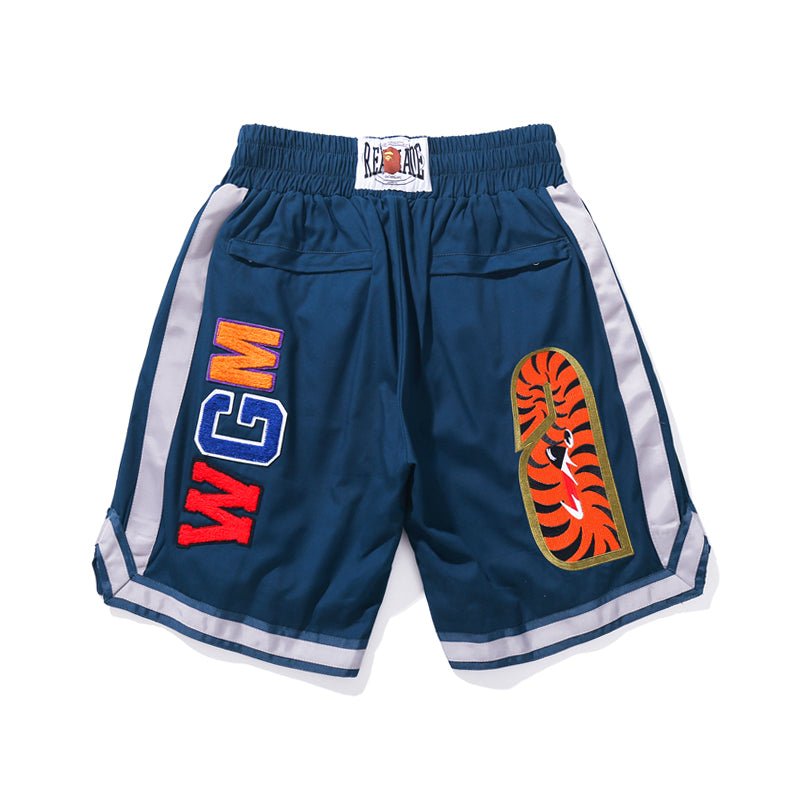 BAPE x ReadyMade Shorts Shark Blue Green Pants HDCP8712
