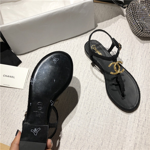 Ch**el flat sandals