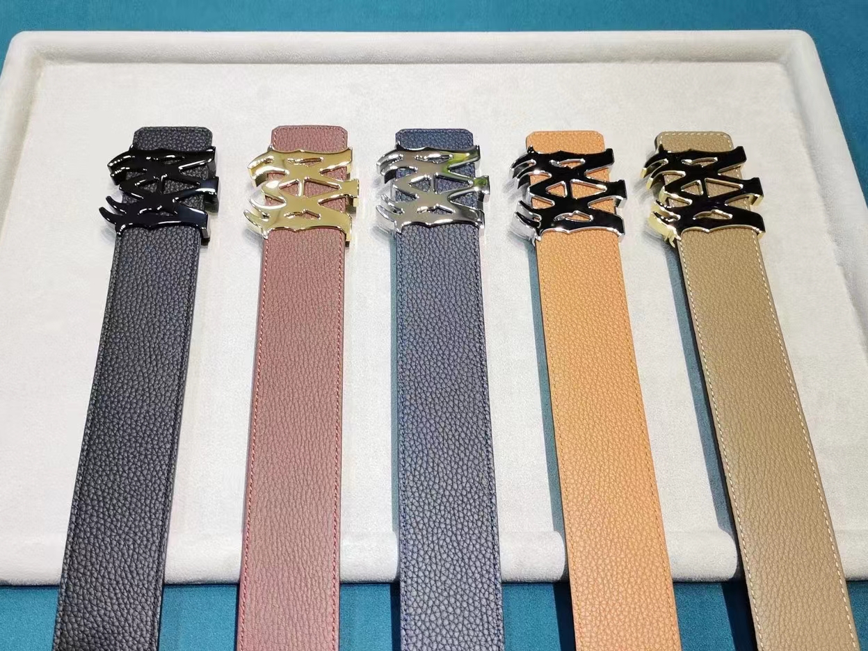 1:1 quality version Business Men's Double M Belt