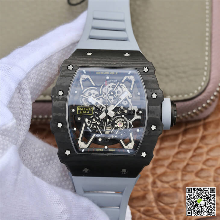 Replica Richard Mille RM-035 KV Factory 1:1 Best Edition Black Carbon Fiber