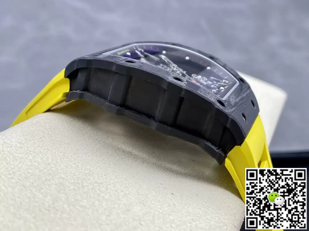 Richard Mille Replica RM35-02 1:1 Best Edition T+ Factory NTPT Carbon Fiber Yellow Strap
