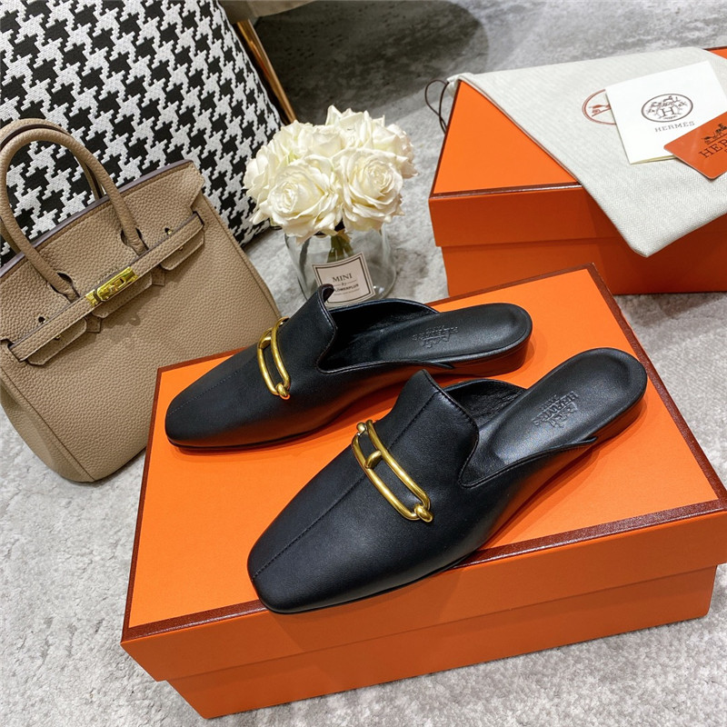 H**me5 muller flat slippers