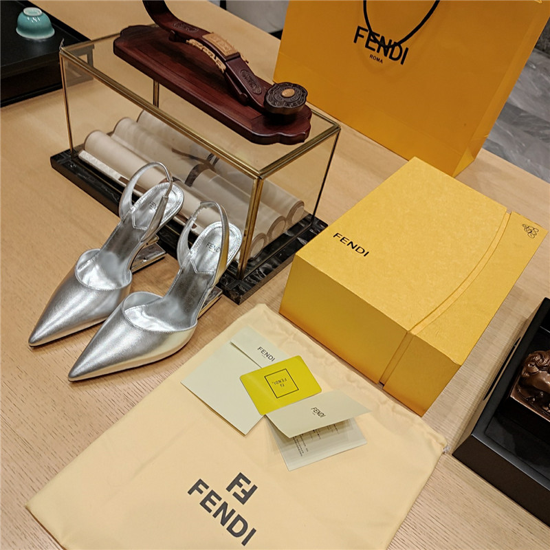 F**di strappy toe high heel sandals