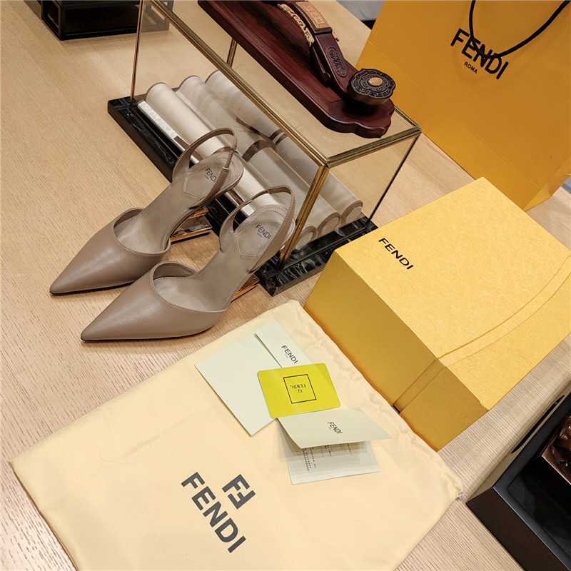F**di strappy toe high heel sandals