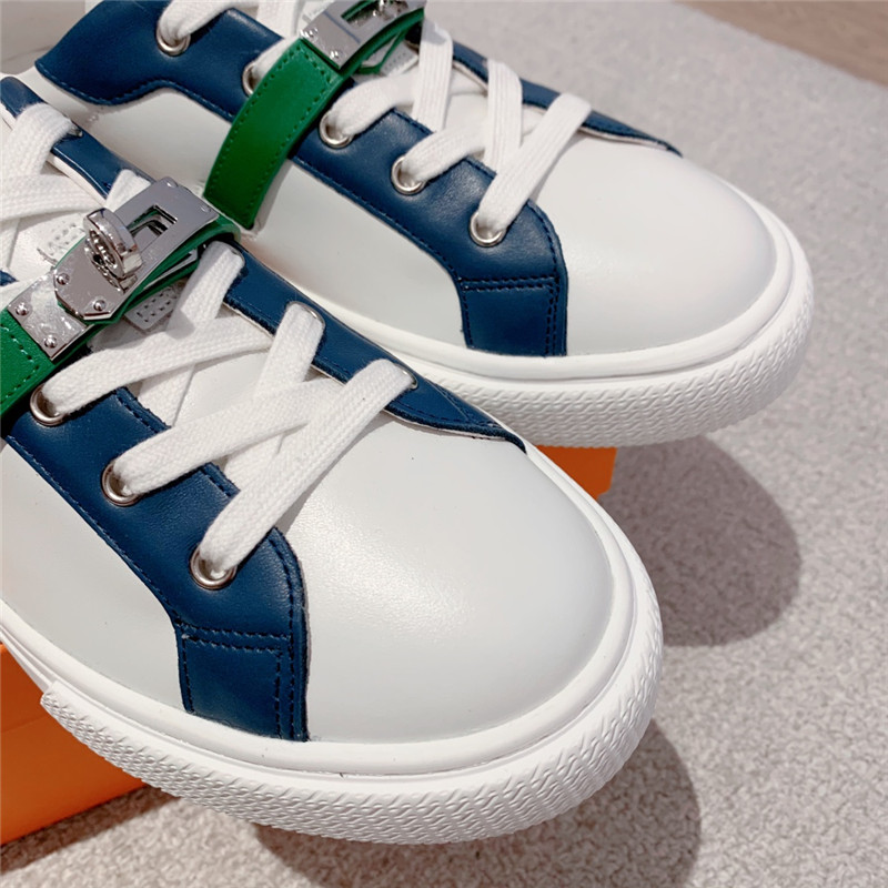 H**me5 British retro design white shoes