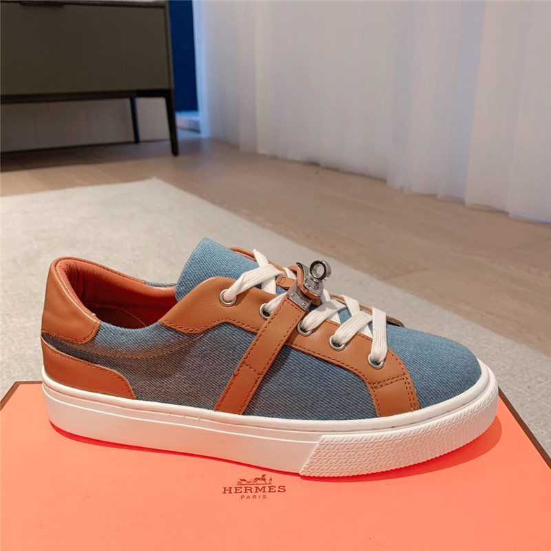 H**me5 British retro design white shoes