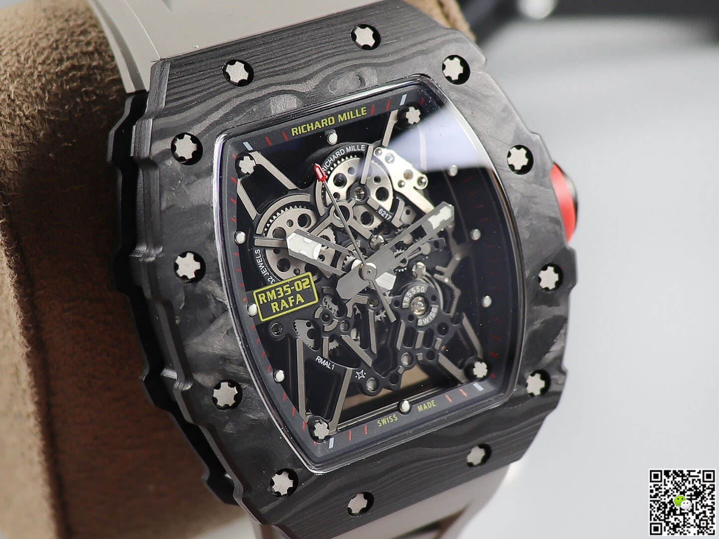 Replica Richard Mille RM035 1:1 Best Edition KV Factory V3 Black Carbon Fiber Case