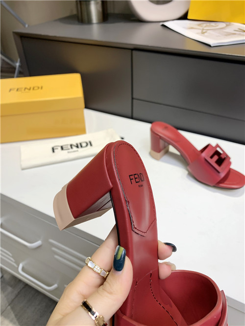 F**di thick heel sandals