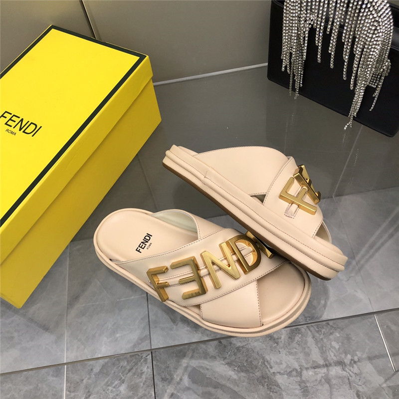 F**di cross flat sandals