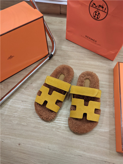 H**me5 lamb wool flat slippers