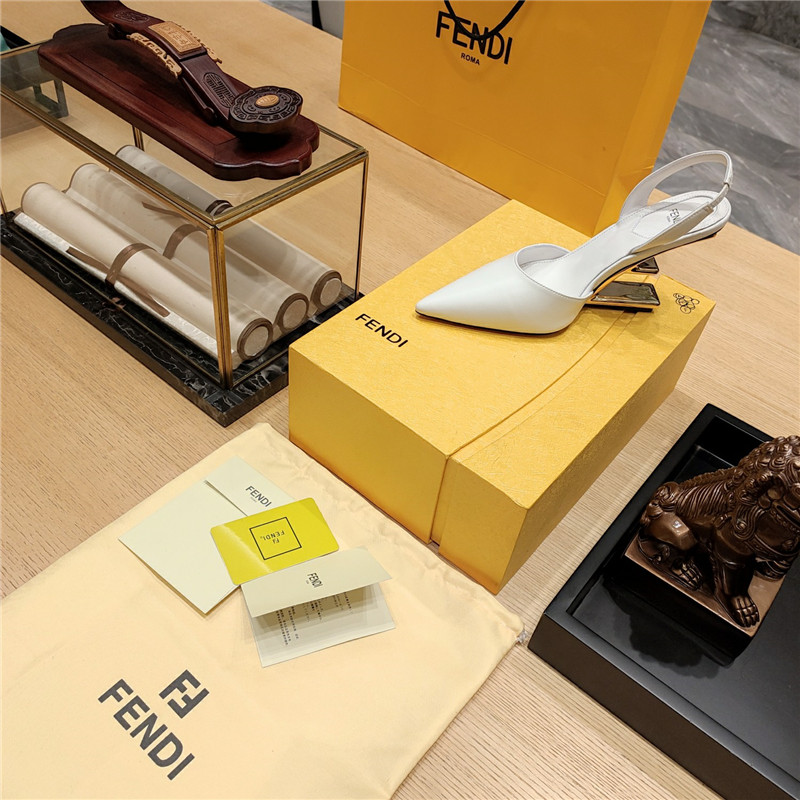 F**di strappy toe high heel sandals