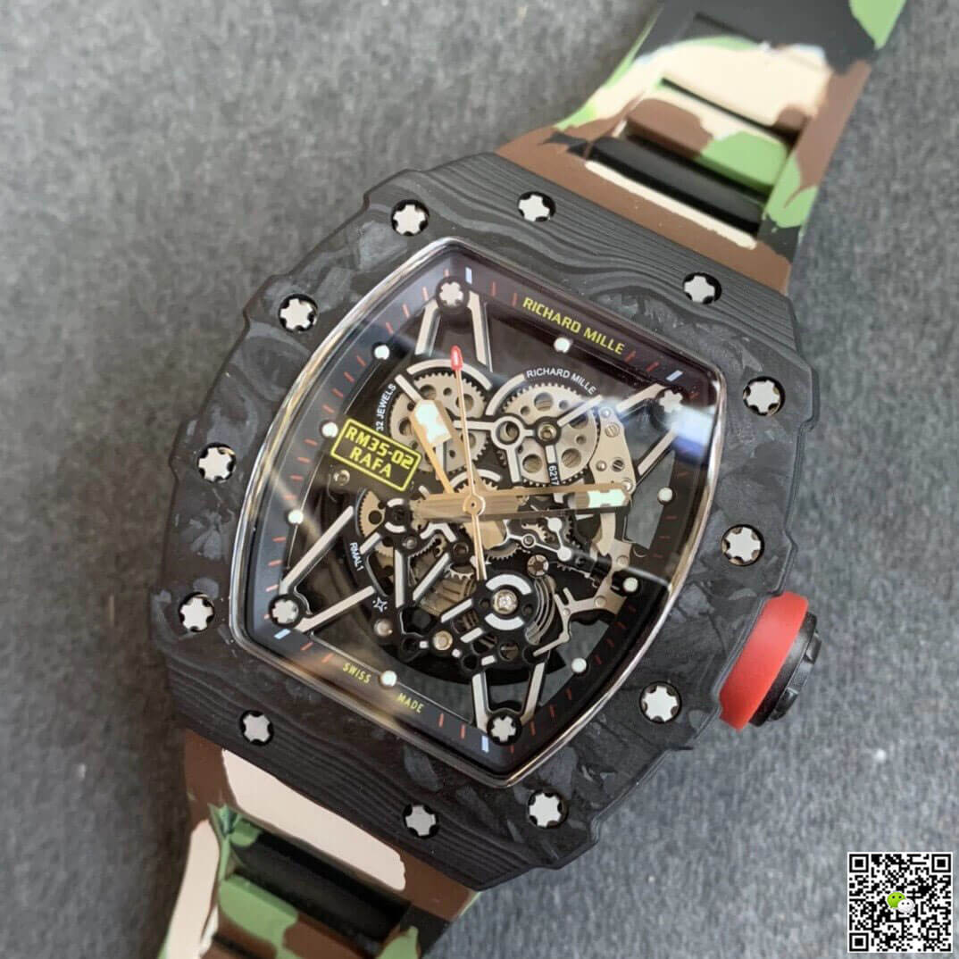 Replica Richard Mille RM35-02 1:1 Best Edition KV Factory V3 Camouflage Strap