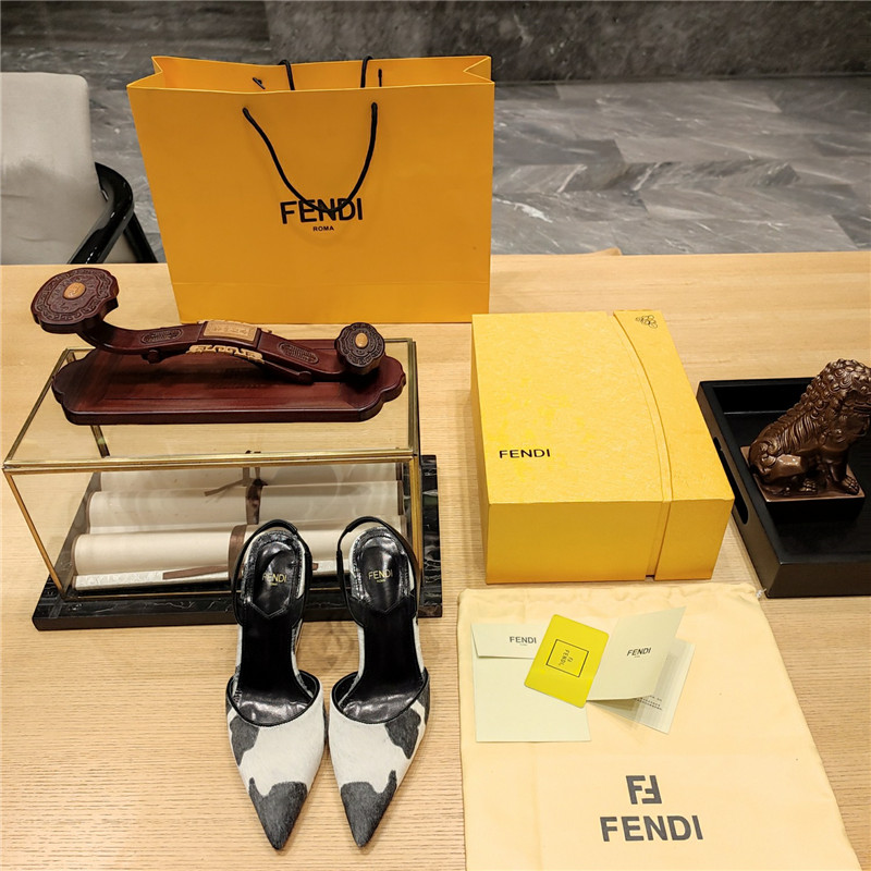 F**di strappy toe high heel sandals