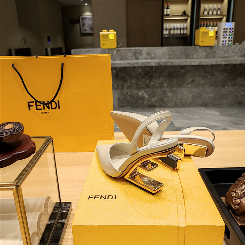 F**di strappy toe high heel sandals