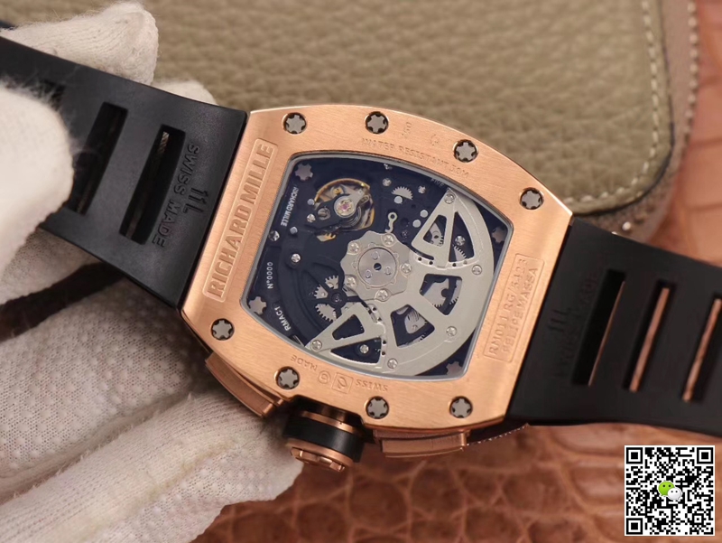 Replica Richard Mille RM011 RG/5423 1:1 Best Edition KV Factory Rose Gold D1am0nd Swiss Movement