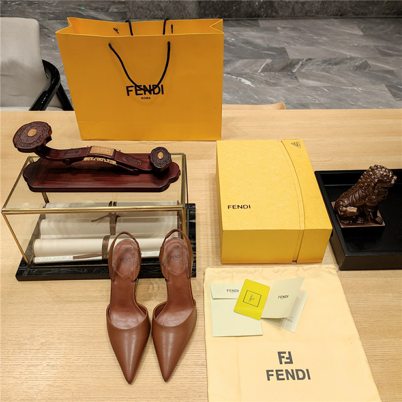 F**di strappy toe high heel sandals