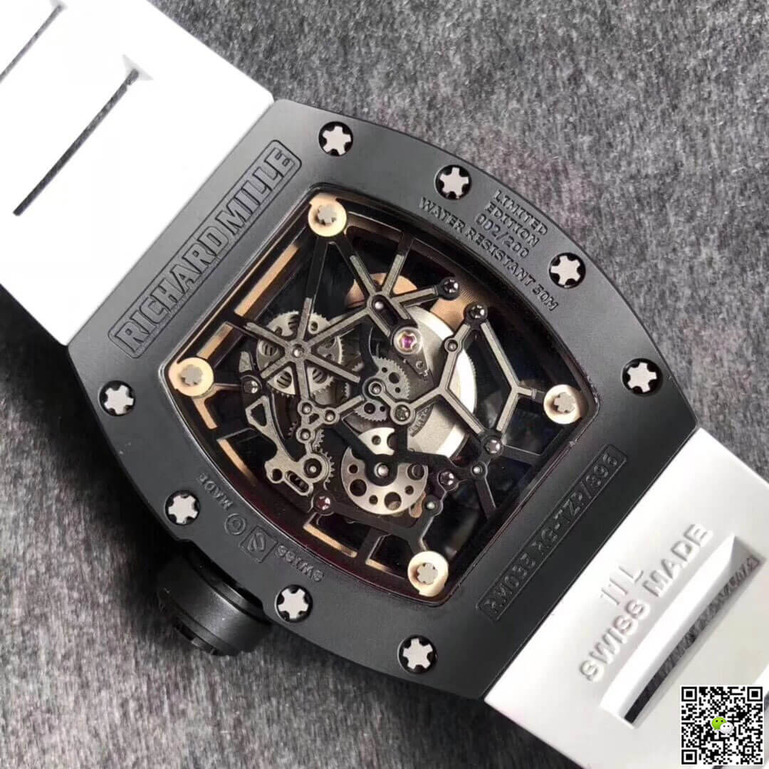 Replica Richard Mille RM035 Americas KV Factory 1:1 Best Edition White Strap