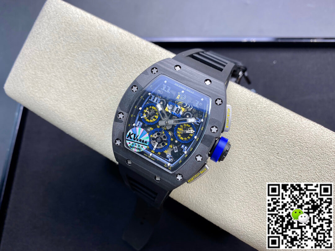 Replica Richard Mille RM-011 1:1 Best Edition KV Factory Carbon Fiber