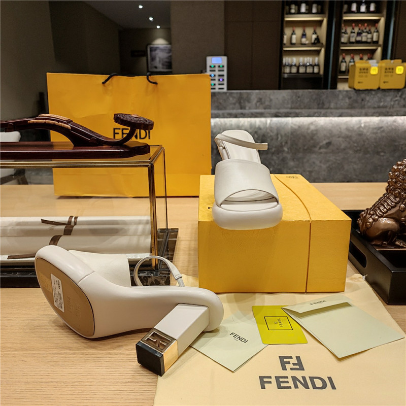 F**di block heel sandals