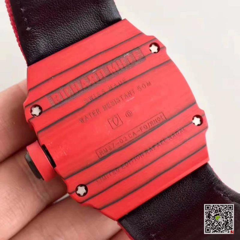 Replica Richard Mille RM27-03 KV Factory 1:1 Best Edition Swiss ETA9015 Red Forged Carbon