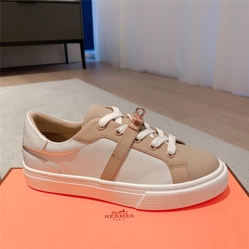 H**me5 British retro design white shoes