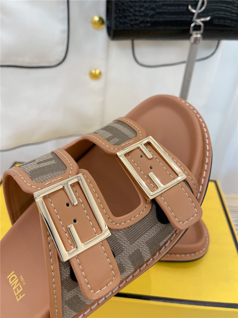 F**di ff logo plaque sandals