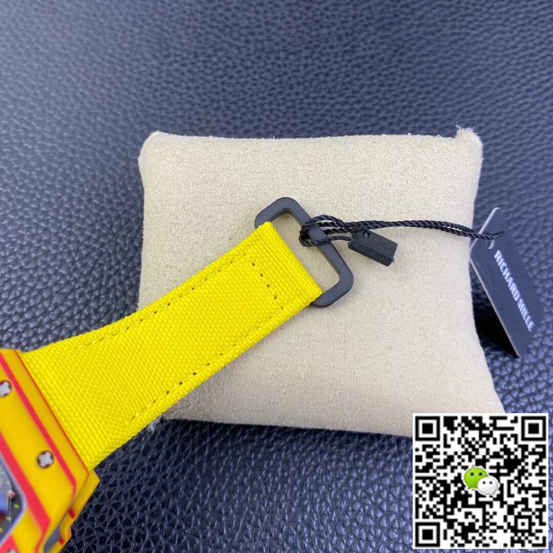 Replica Richard Mille RM27-03 Rafael Nadal Tourbillon 1:1 Best Edition RM Factory Yellow Strap