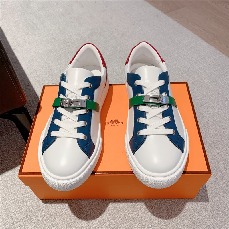 H**me5 British retro design white shoes