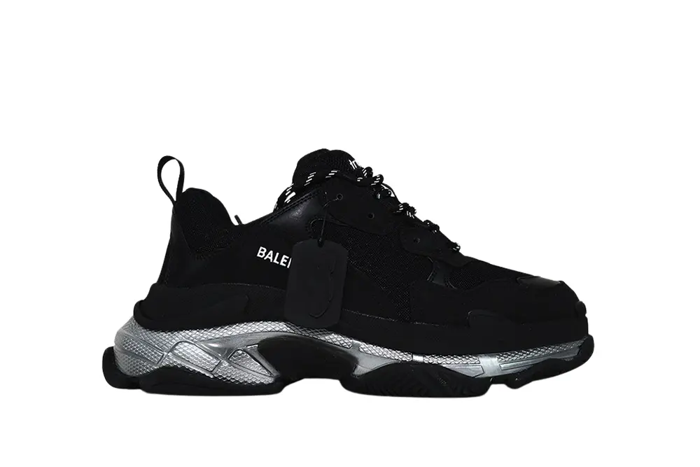 Ba1en*iaga TRIPLE S SNEKAER  Black Silver