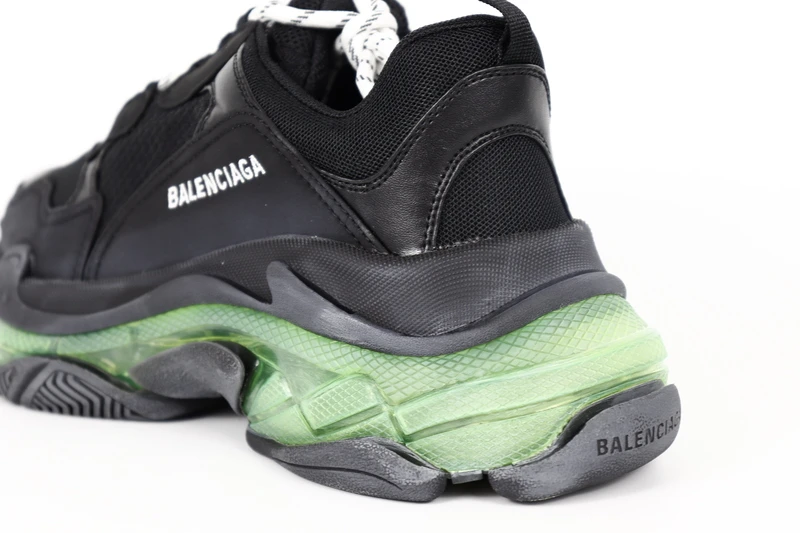 Ba1en*iaga TRIPLE S TRAINER BLACK GREEN REPLICA