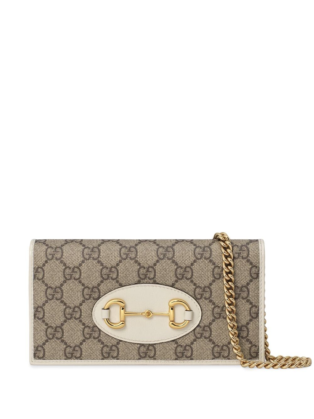 Gvc*1 Horsebit Bag Dupe 1955 Horsebit chain-strap wallet - Cola