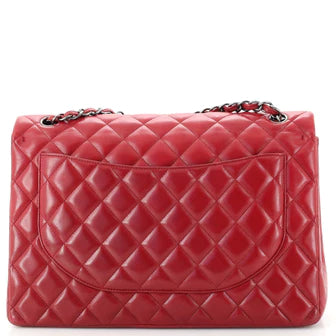 Classic Double Flap Bag Quilted Lambskin Maxi