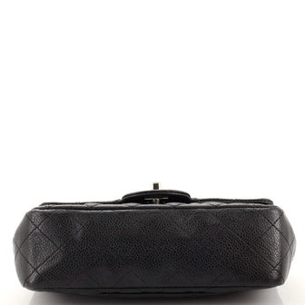 Ch**el Classic Single Flap Bag Quilted Caviar Mini