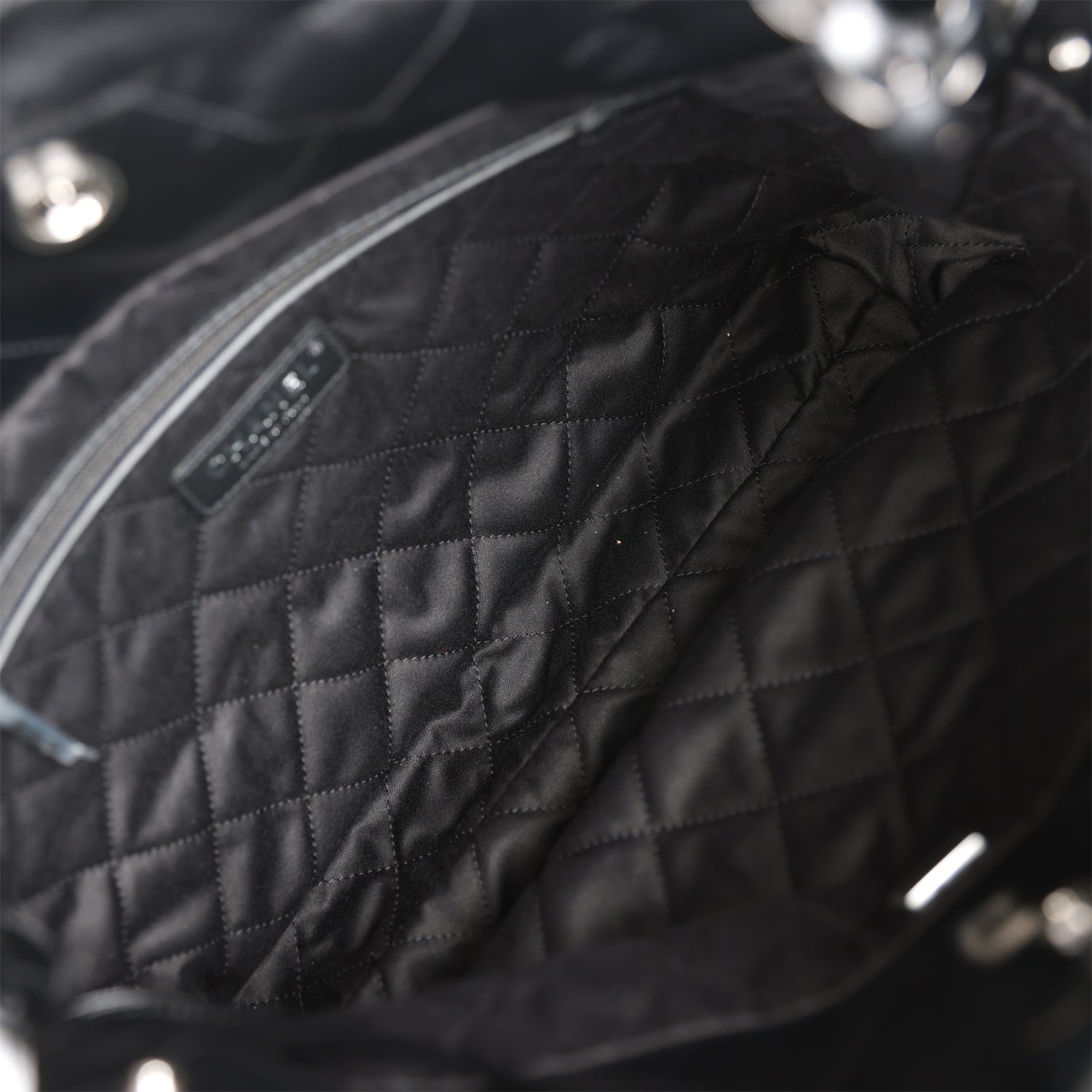 Small 22 Bag SO Black Calfskin Black Hardware