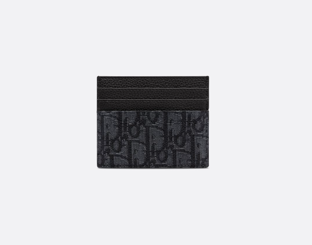 Card Holder Black D10r Oblique Jacquard