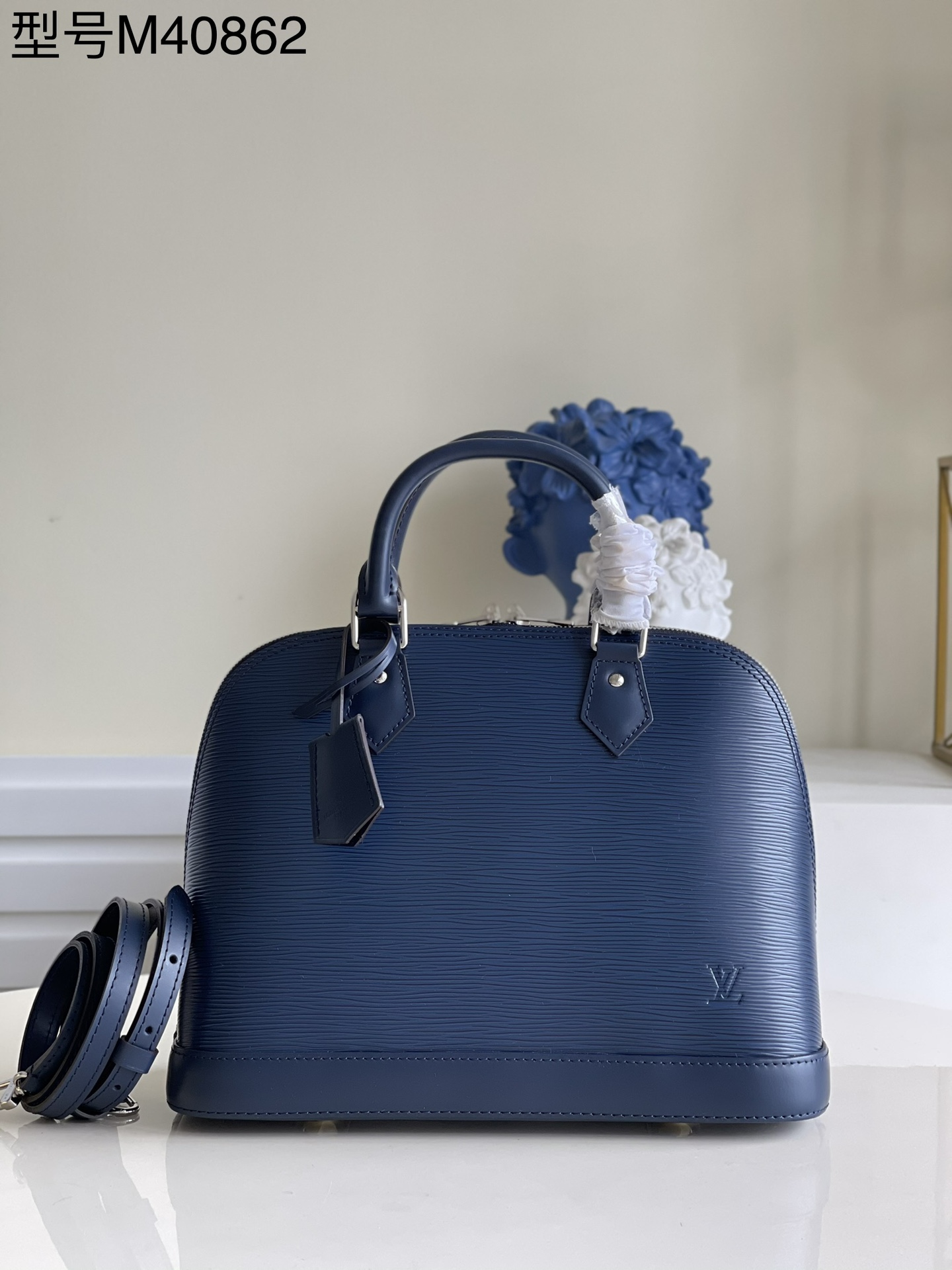 Top original M40862 Blue ALMA small handbag