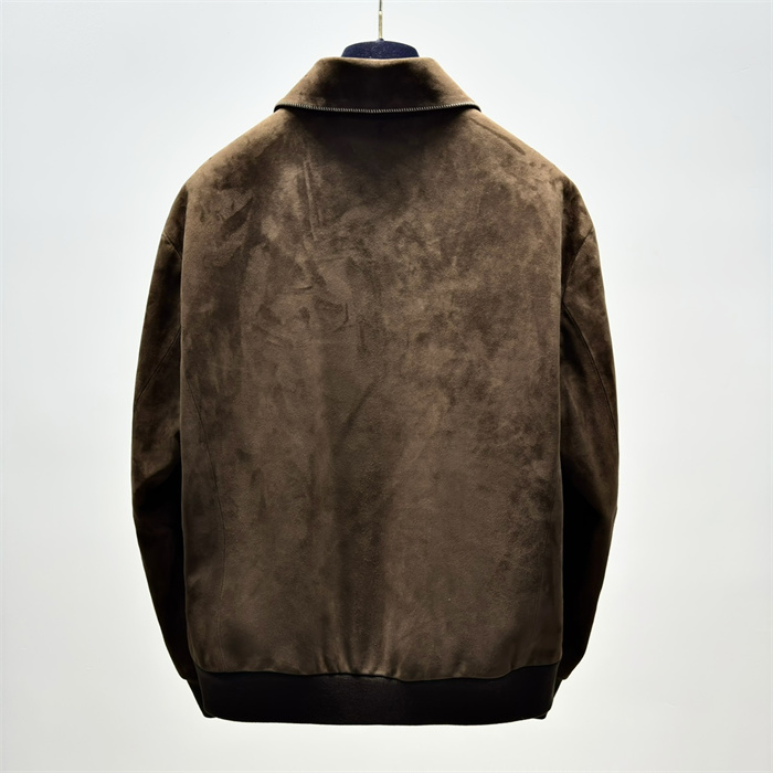 2024fw LV Leather Jacket Top Version