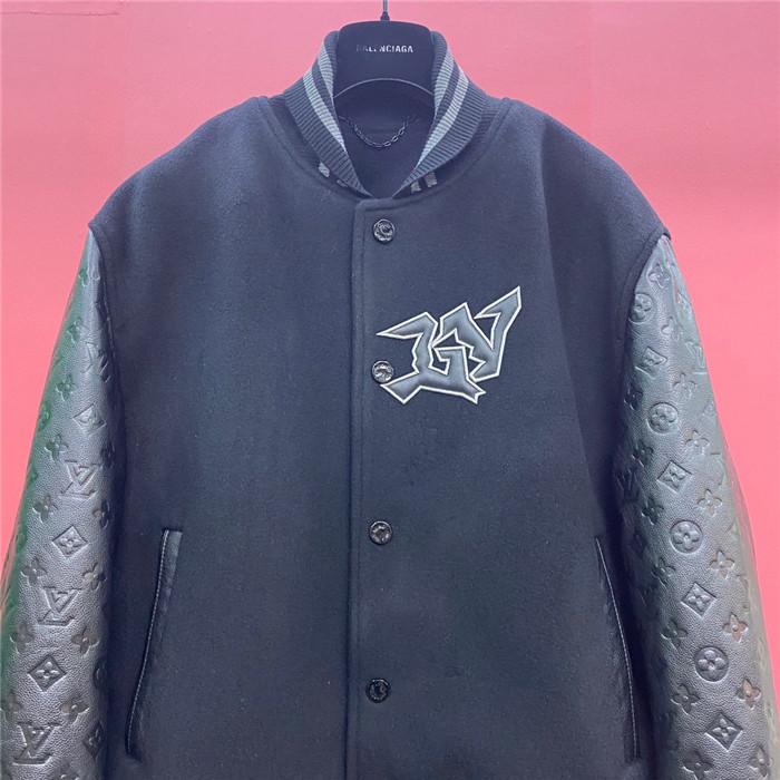 2024ss LV Leather Jacket Top Version