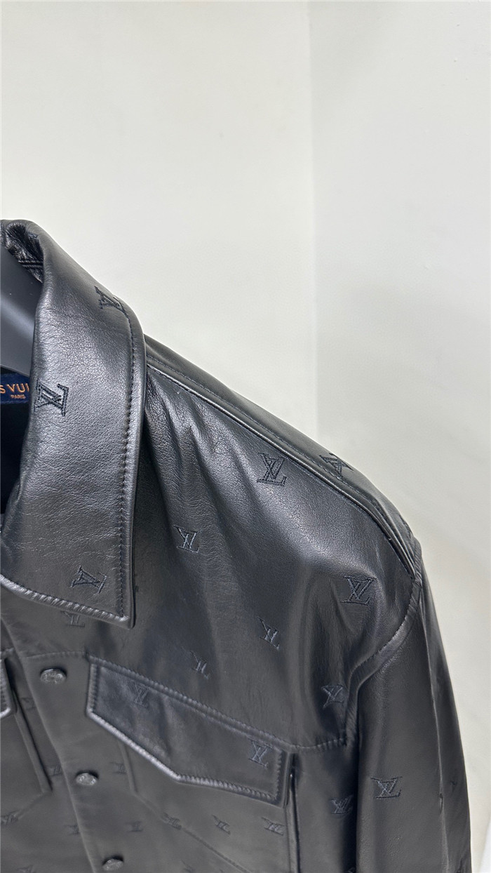 2024SS LV Leather Jacket Top Version