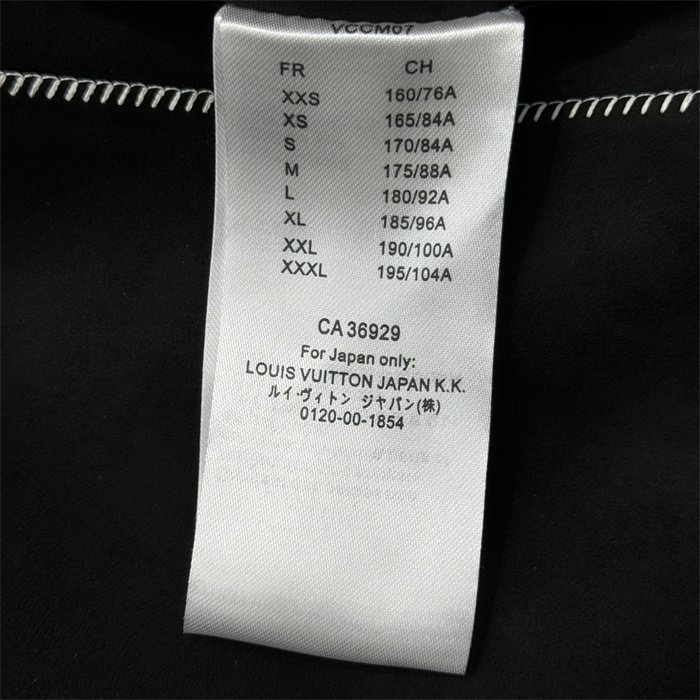2024fw LV Leather Jacket Top Version