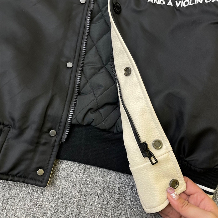 2024ss LV Leather Cotton Jacket Top Version