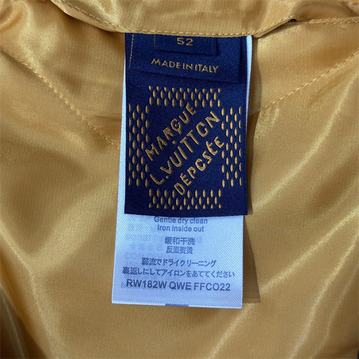 2024fw LV Leather Jacket Top Version