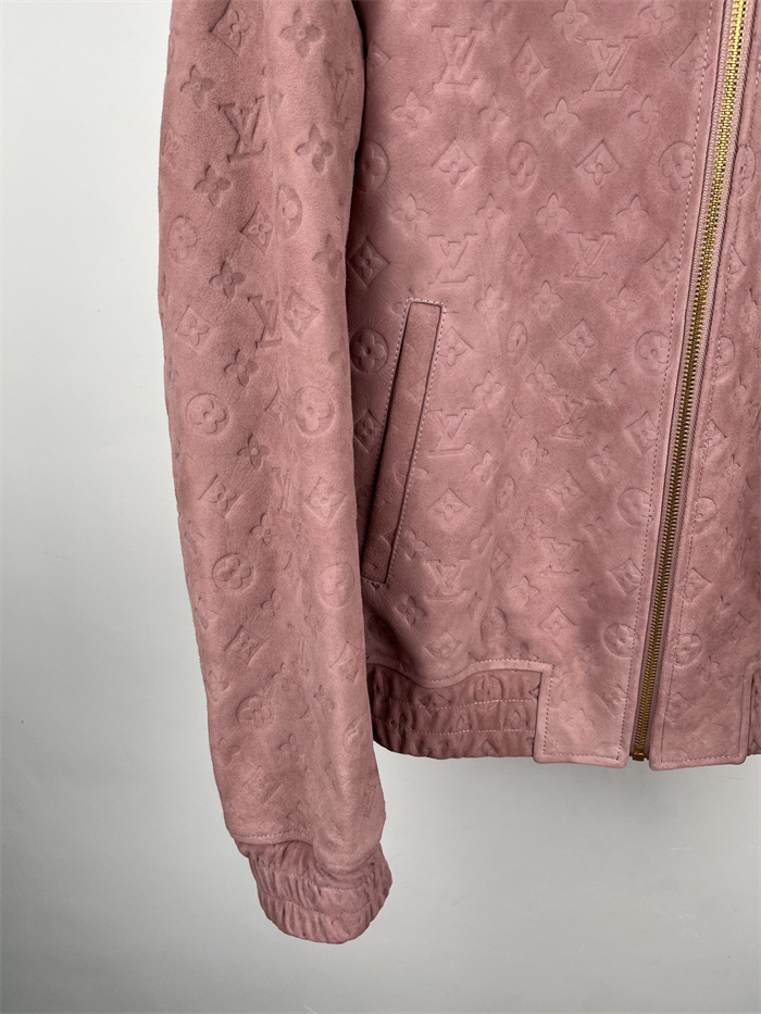 2024fw LV Leather Jacket Top Version