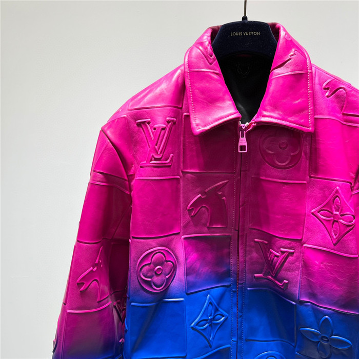 2023fw LV Real Leather Jacket Top Version