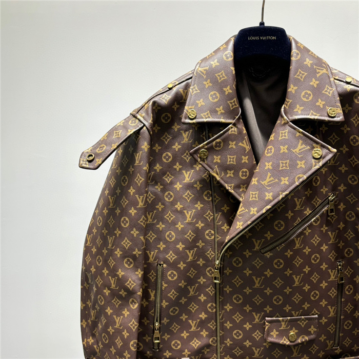 2023fw LV Real Leather Jacket Top Version