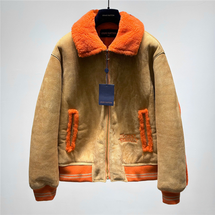 2023fw LV Real Leather Jacket Top Version