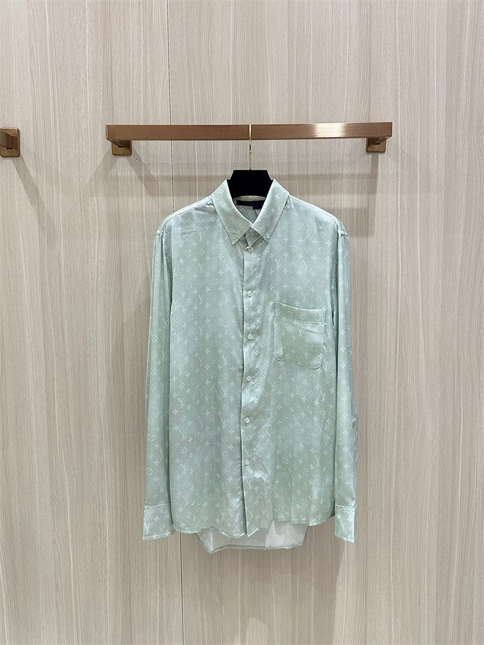 2024fw LV Real Silk Shirt Top Version